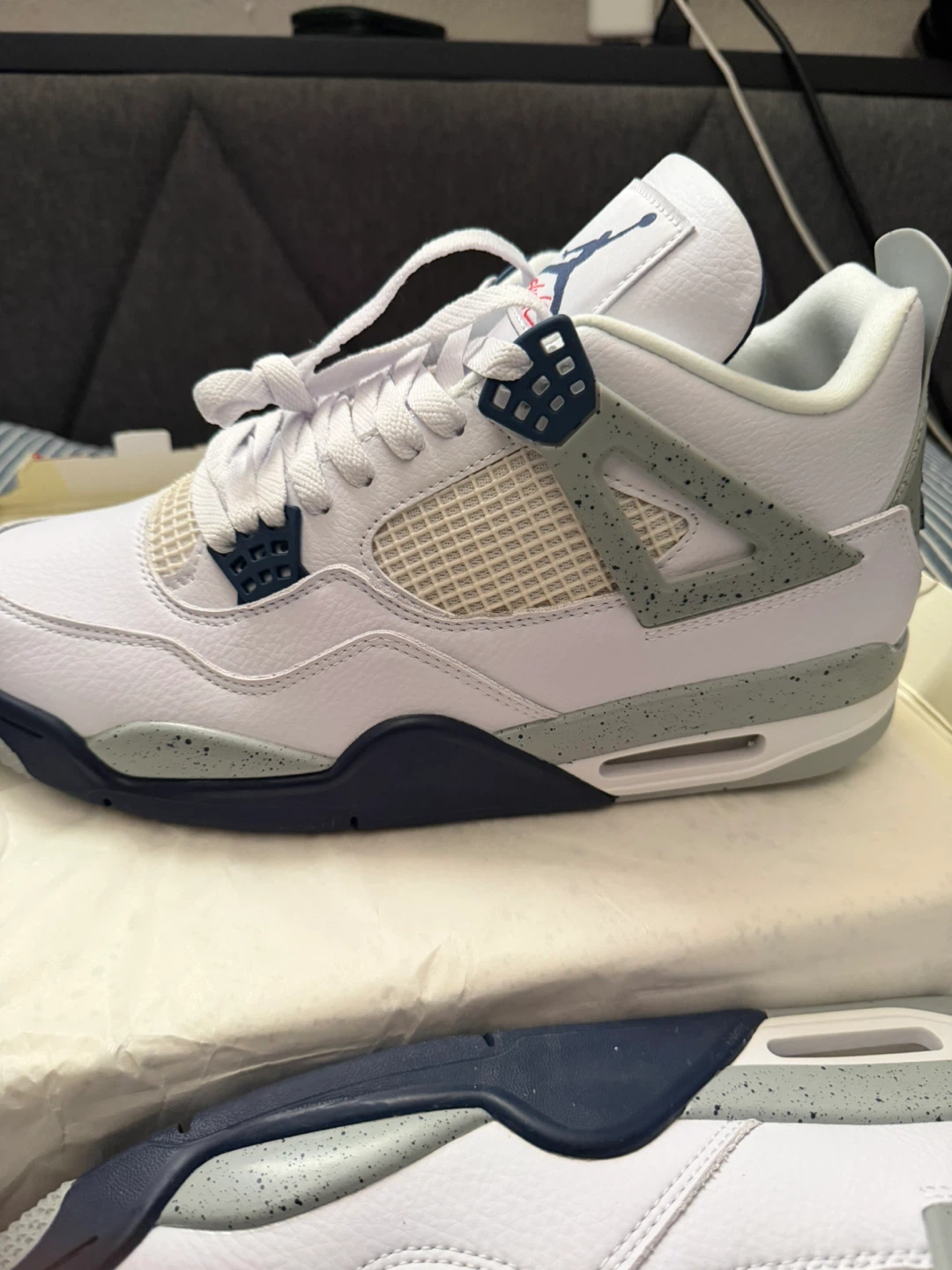 Jordan 4 Midnight Navy - photo 4