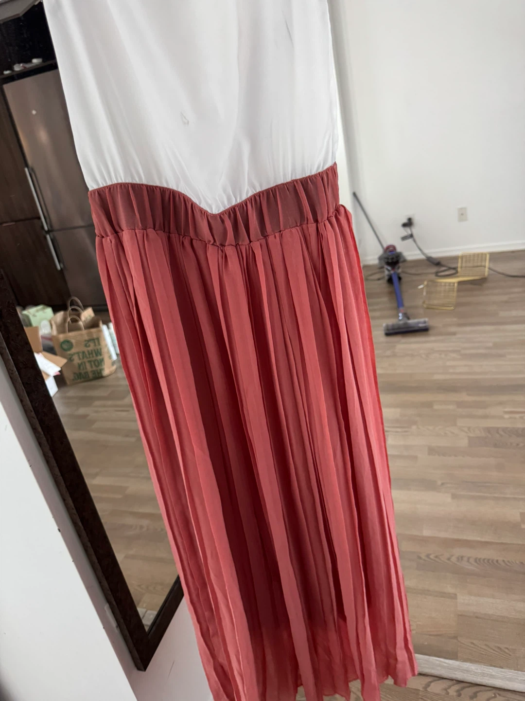 Designer’s sleeveless colourblock maxi dress - photo 4