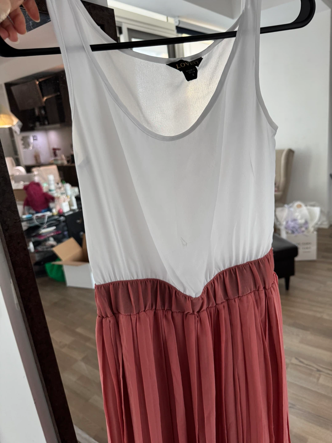 Designer’s sleeveless colourblock maxi dress - photo 5
