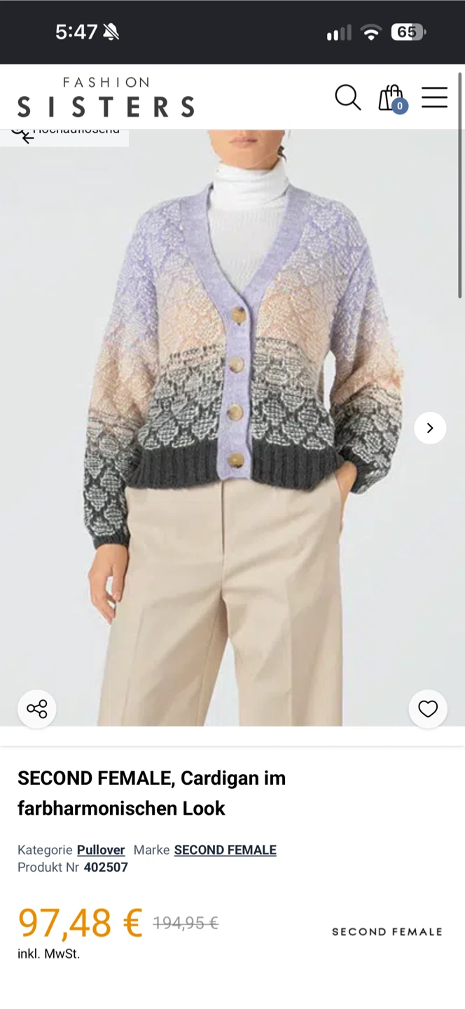 Second Female Ombre Cardigan (L) - photo 3