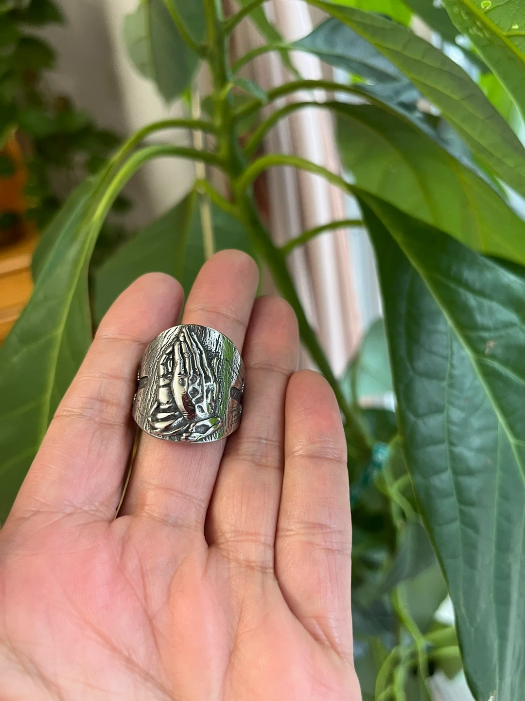 Praying Hands Signet Ring