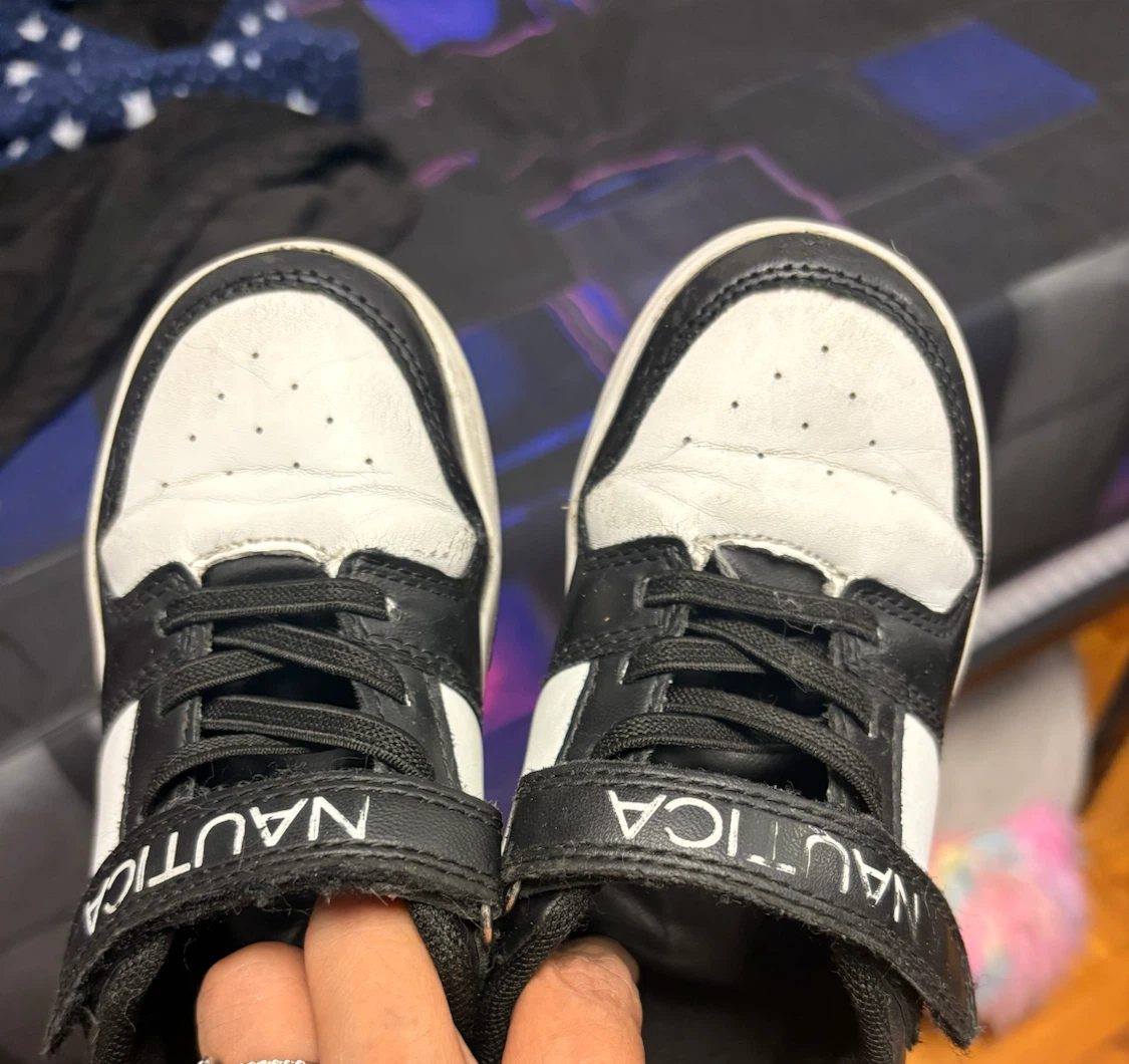 Nautica Black and White Kids Sneakers