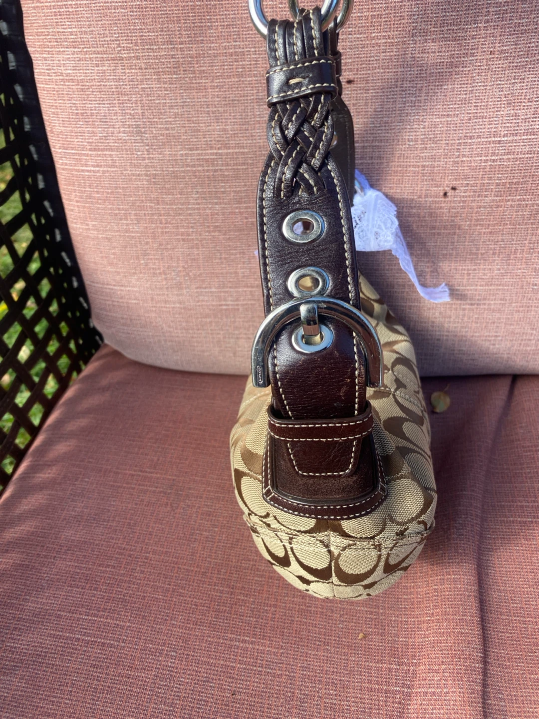 Coach Signature Hobo  soho Bag Brown. - photo 2
