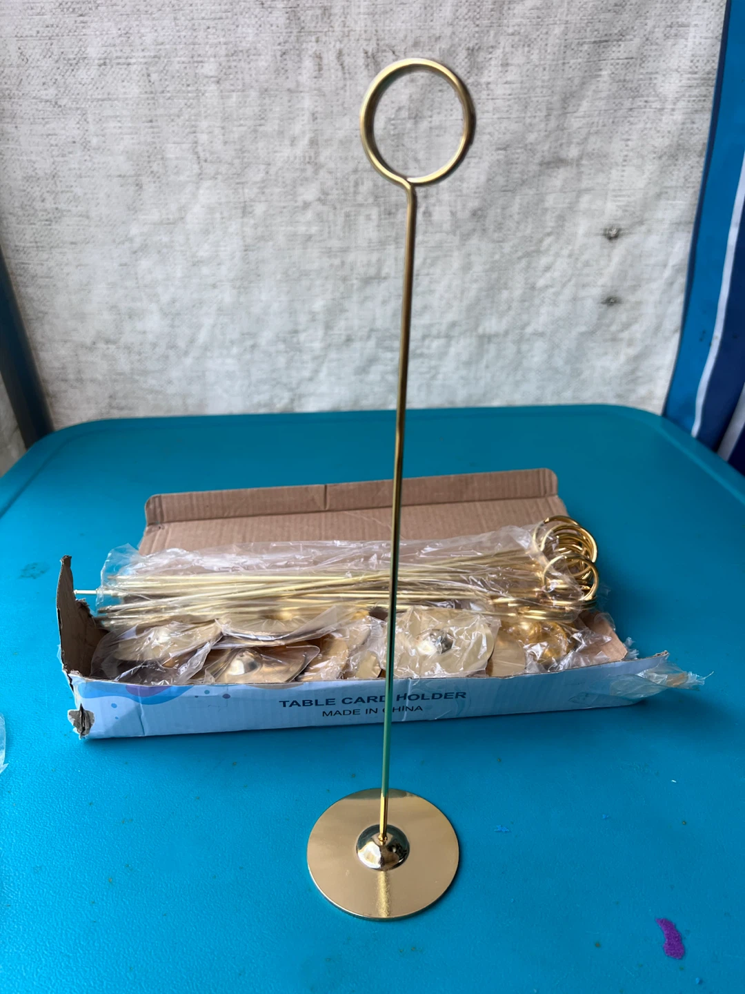 BRAND NEW 12 Pcs Gold Table Card Holders