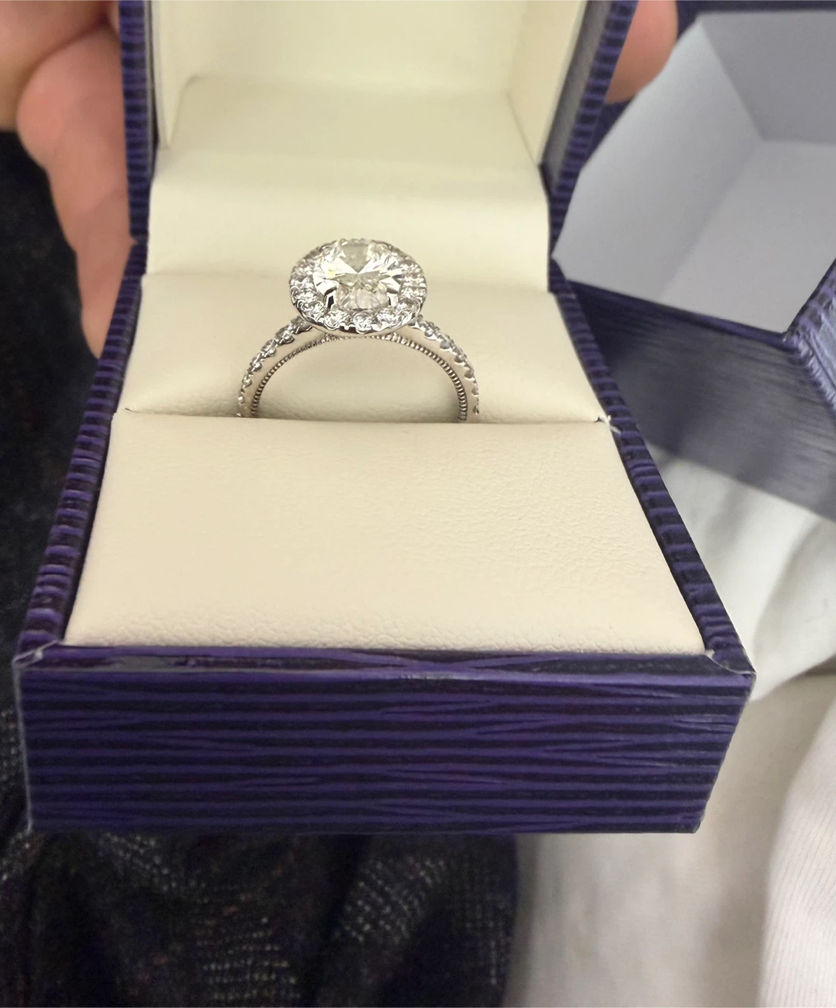 Brand new lab grown engagement  ring