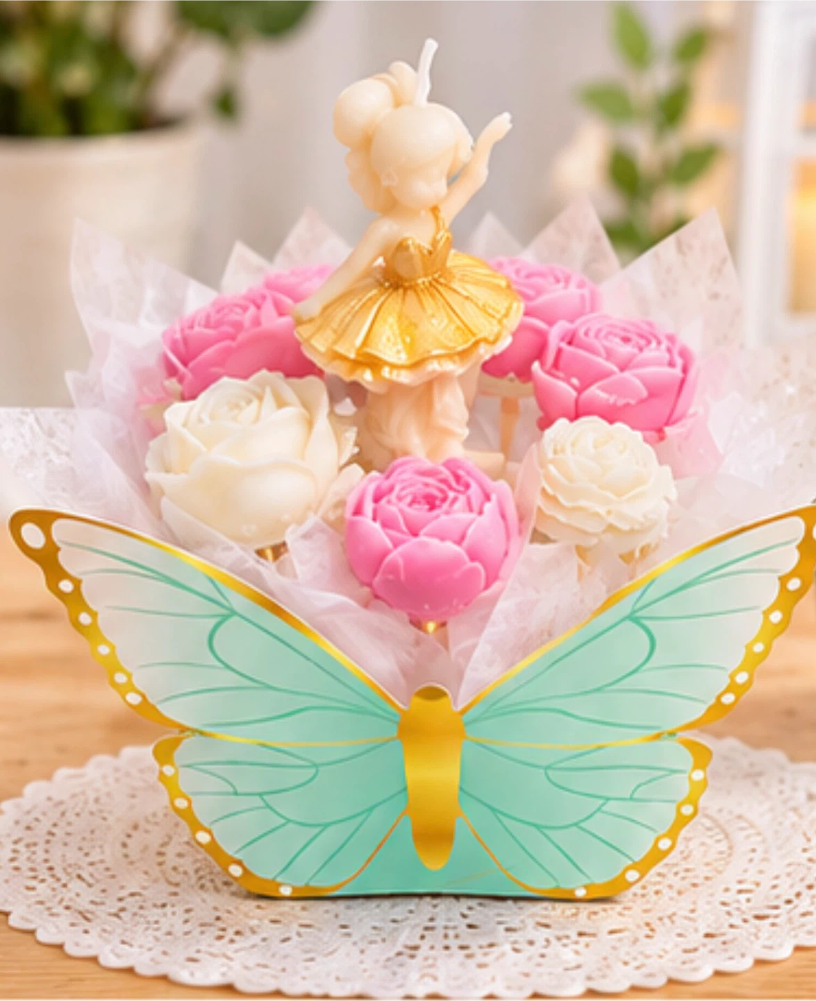 Handmade Ballerina Candle Centerpiece - photo 3