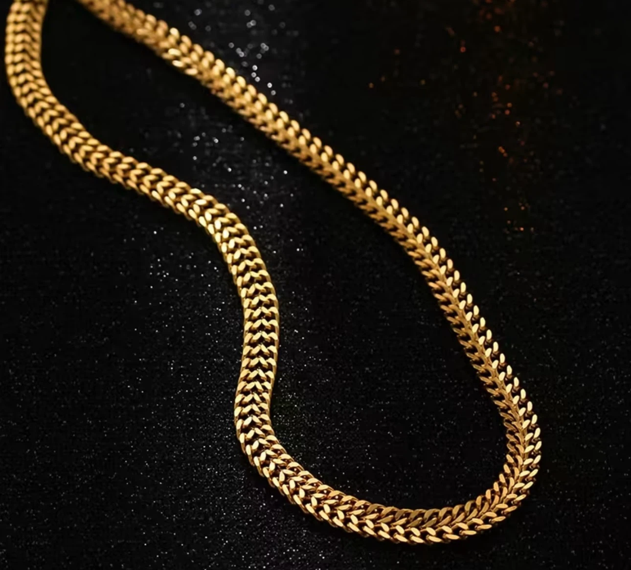 Gold Tone Stainless Steel Necklace