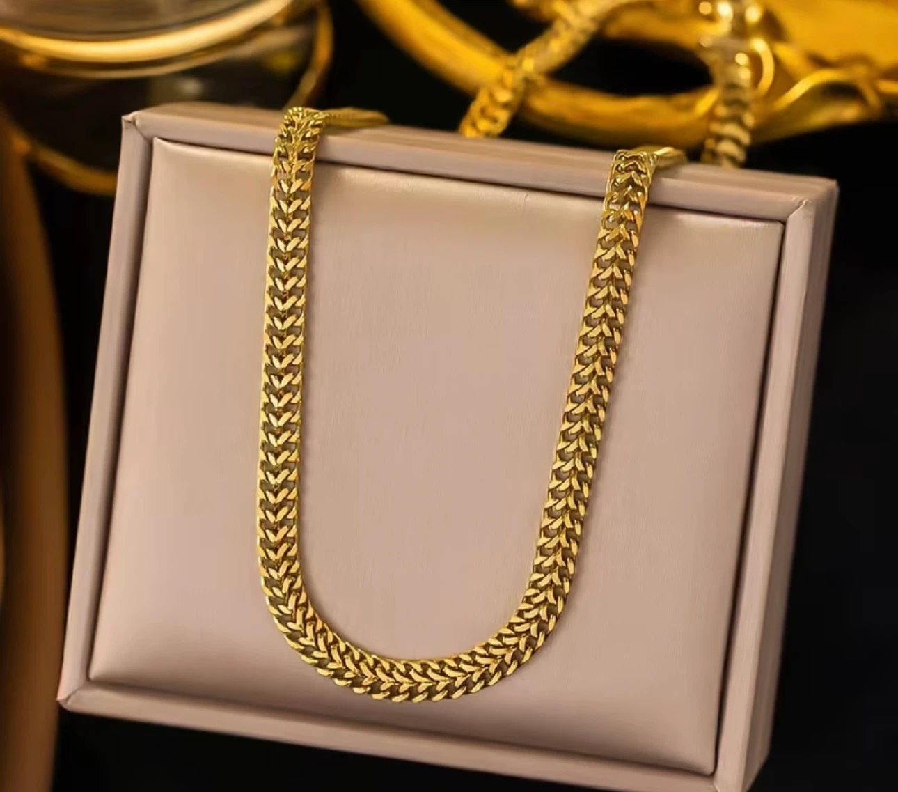 Gold Tone Stainless Steel Necklace - photo 5