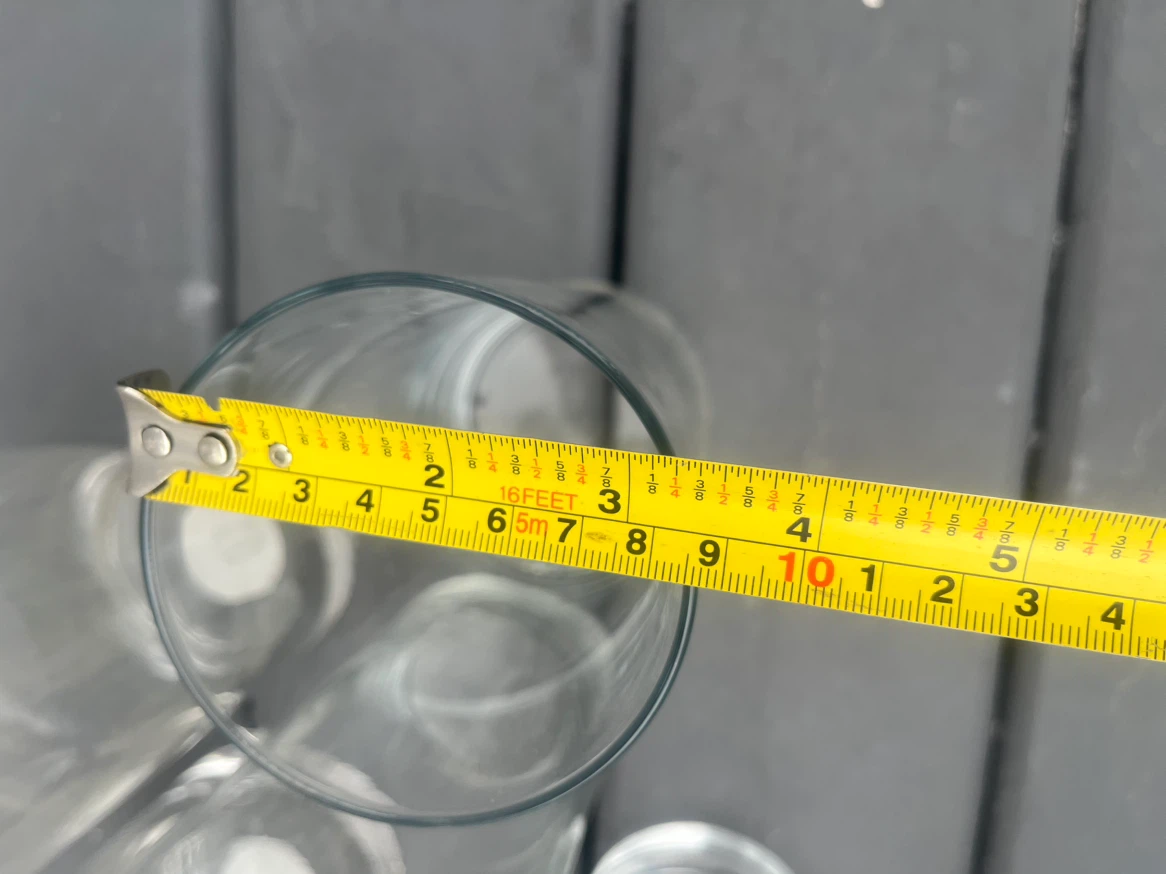 Set of 5 Casa di Vetro clear glass cylinders - photo 5