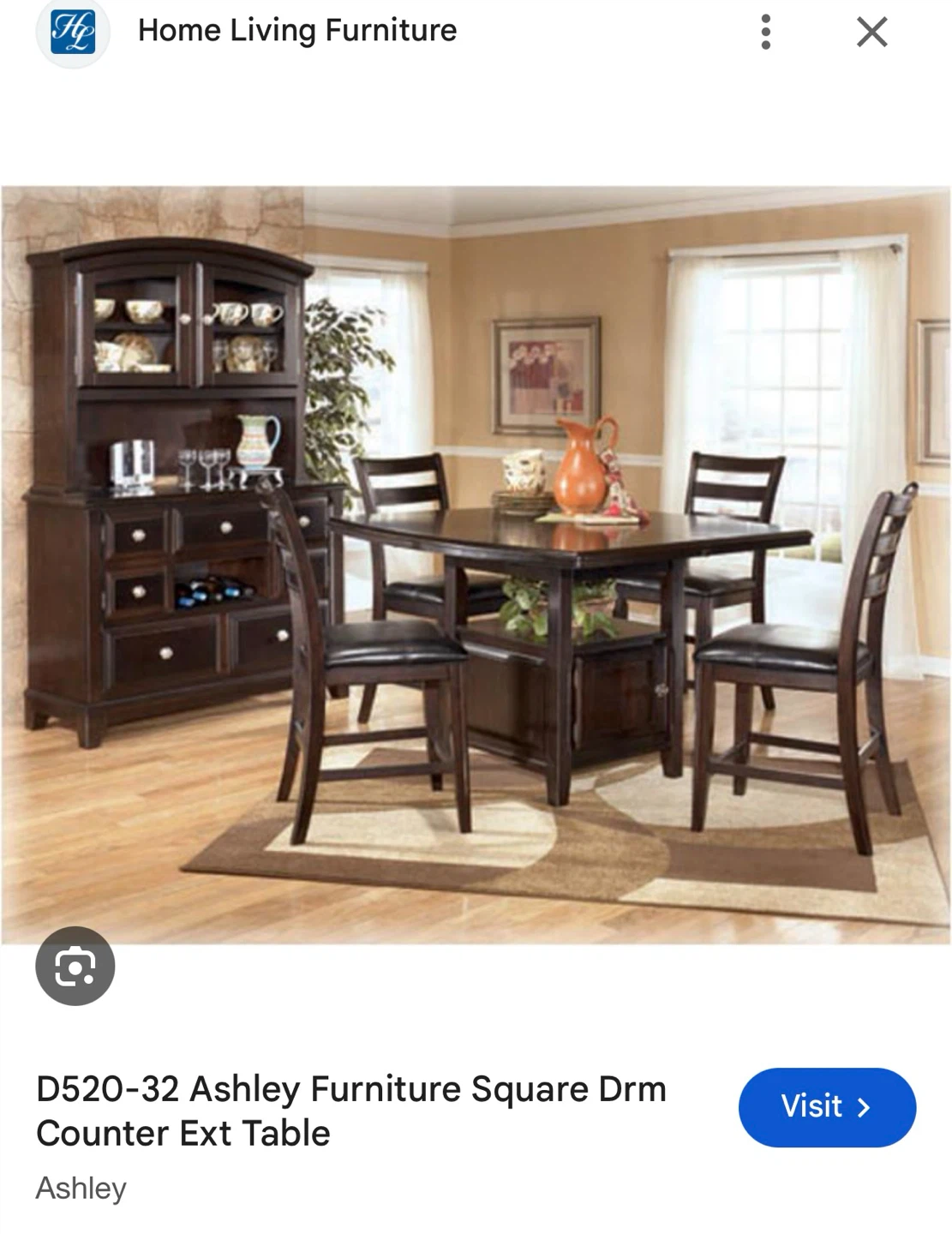 Black Dining Table with 4 Chairs - photo 3
