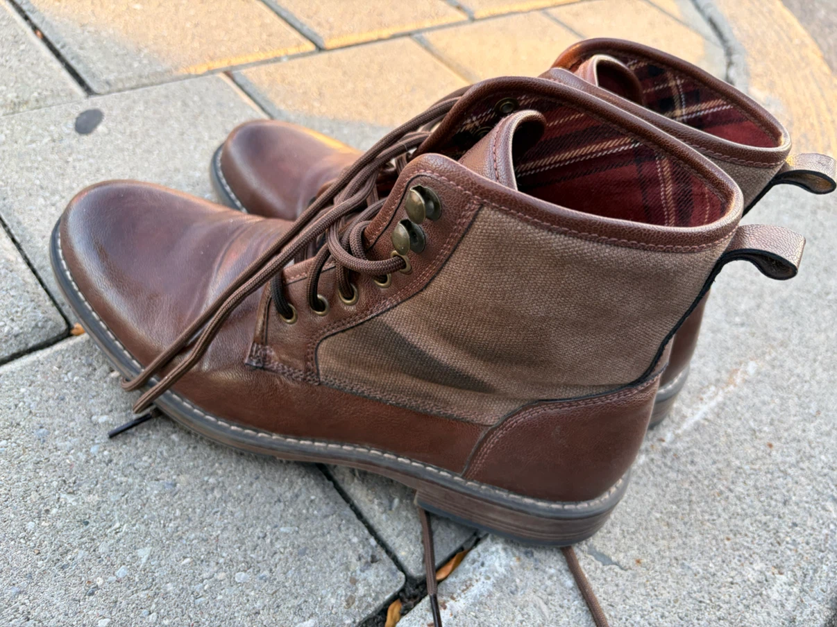 Blackwell Brown Lace-Up Ankle Boots Size 10 - photo 5