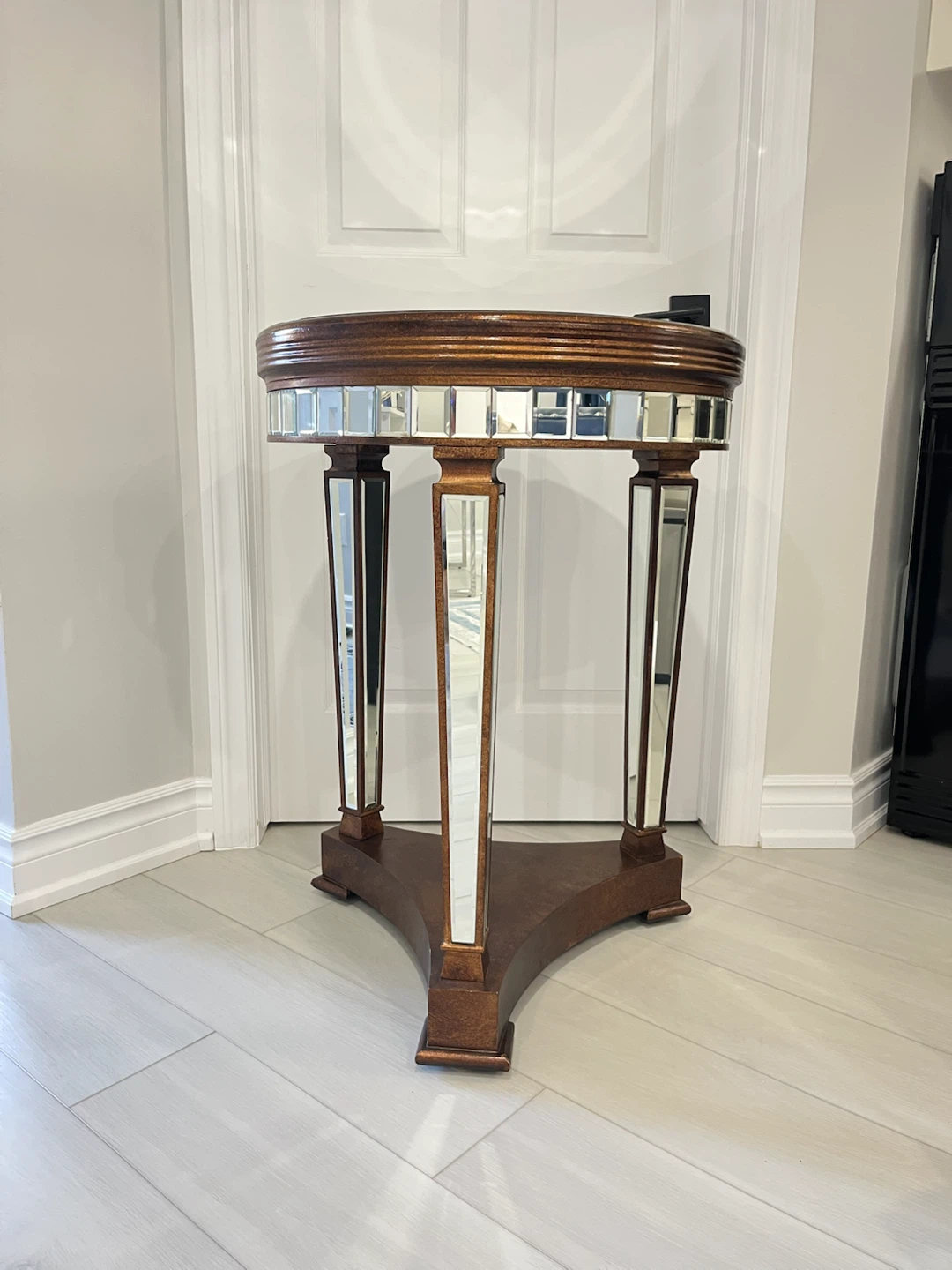 HomeRoots Mirrored Accent Table