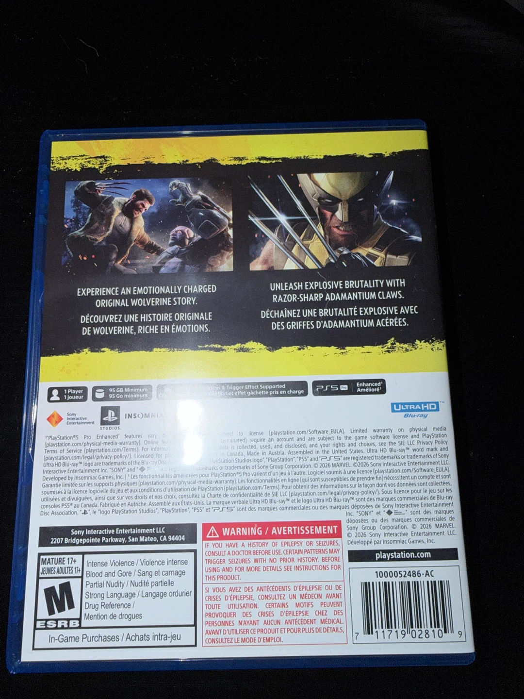 Marvel Wolverine for PS5 - photo 2