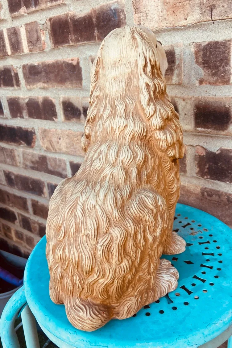 Ceramic Cocker Spaniel Dog Statue - photo 4
