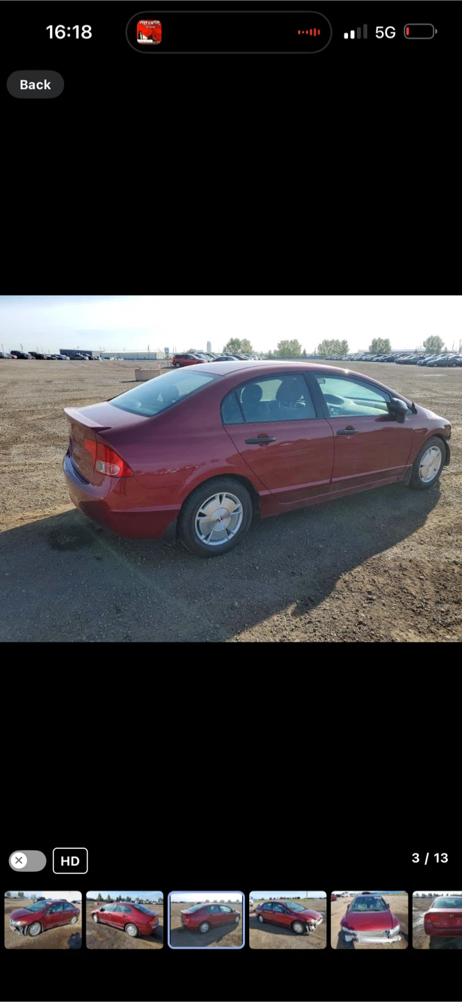 Honda Civic Red Sedan - photo 3