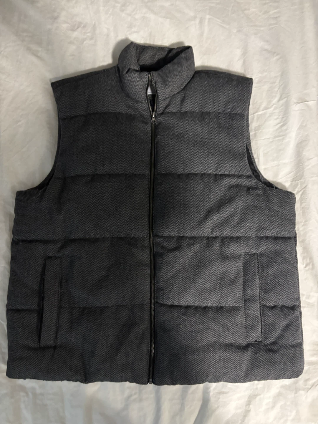 WARM Old Navy Herringbone Puffer Vest XL