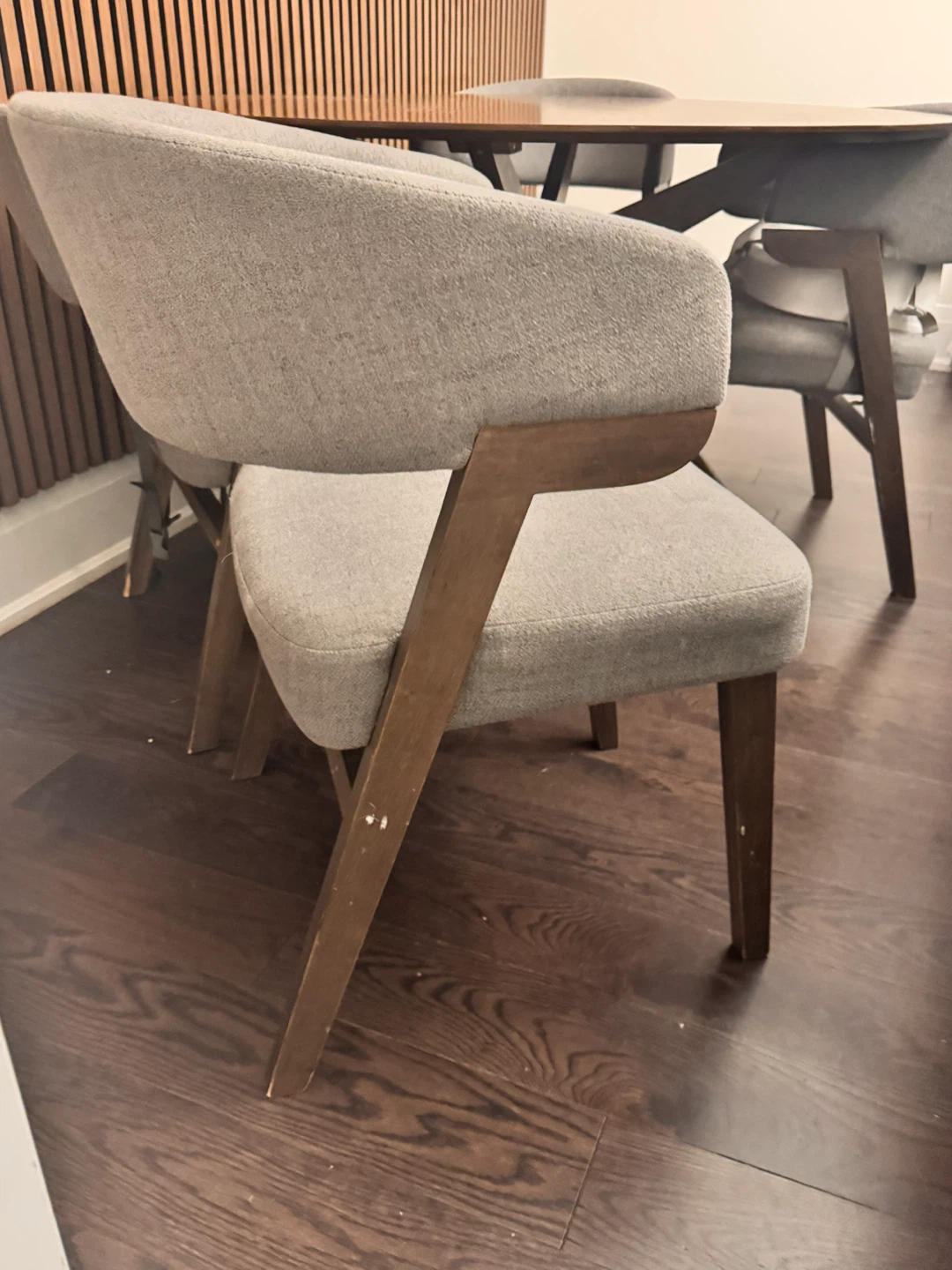 Set of 4 Modern Upholstered Dining Chairs