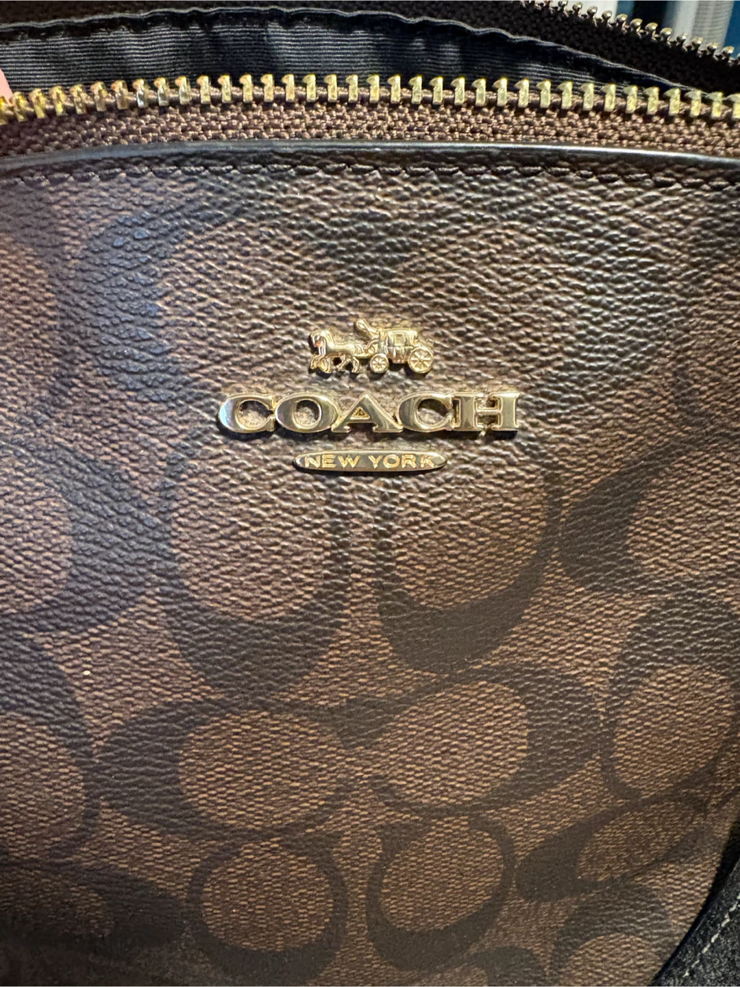 Coach Signature Brown Tote Bag
