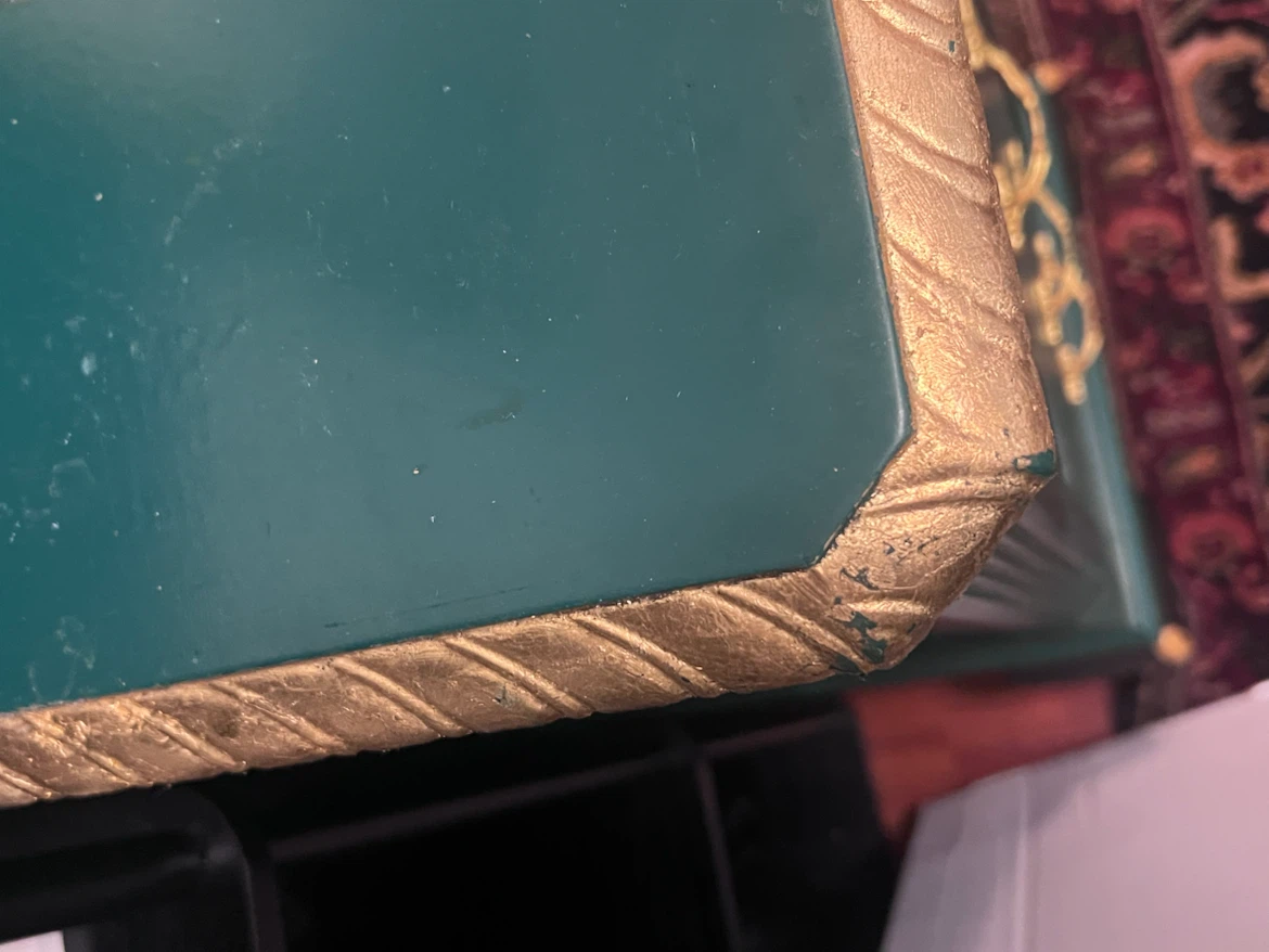 Vintage Green and Gold Desk - photo 5