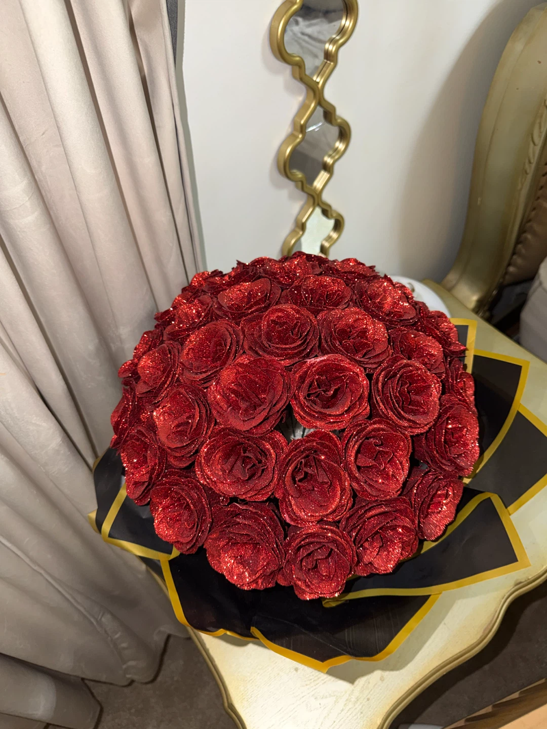Red Glitter Rose Bouquet - photo 3