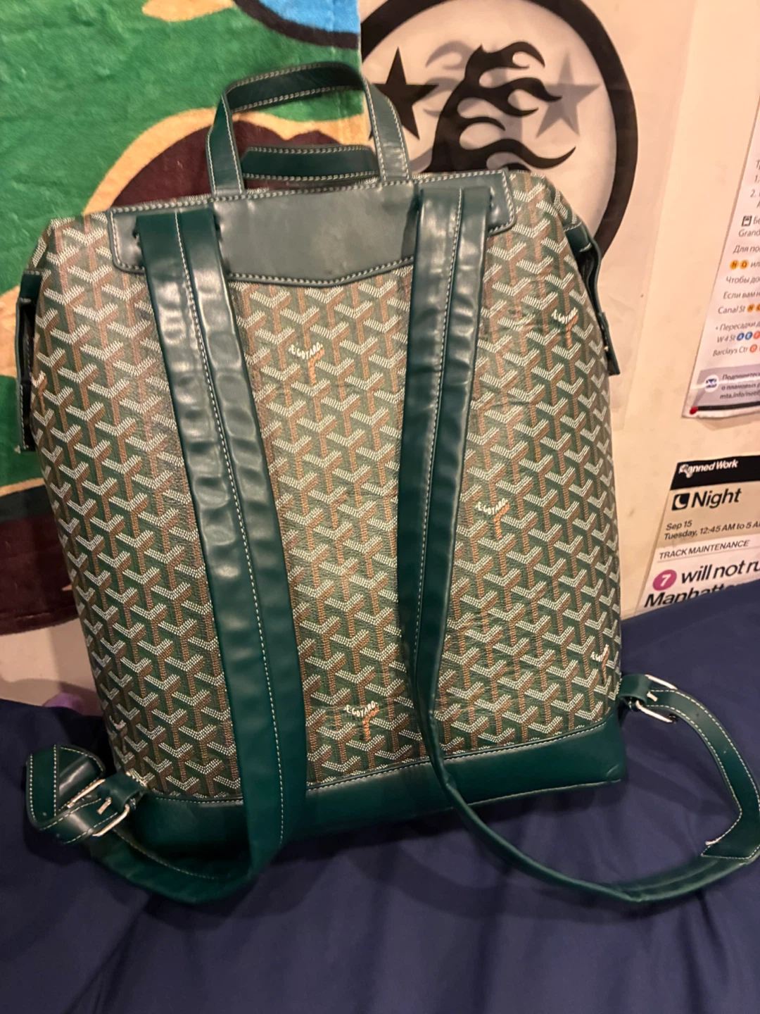 Green Patterned Backpack - photo 3