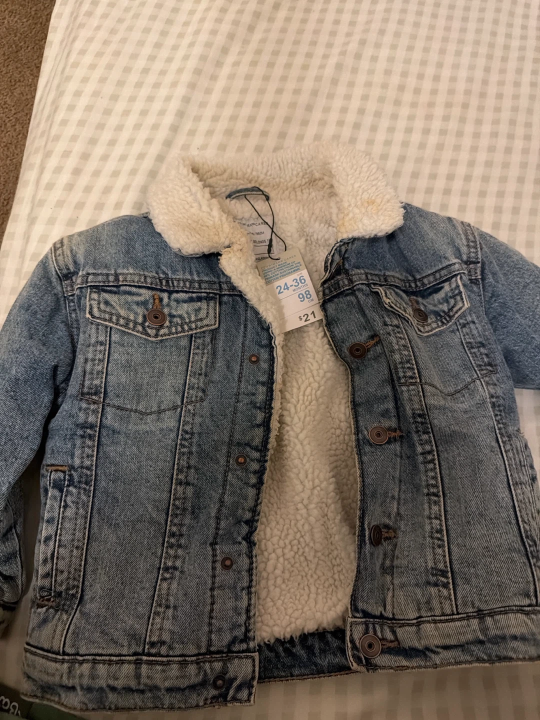 Primark Sherpa-Lined Denim Jacket 24-36 Months