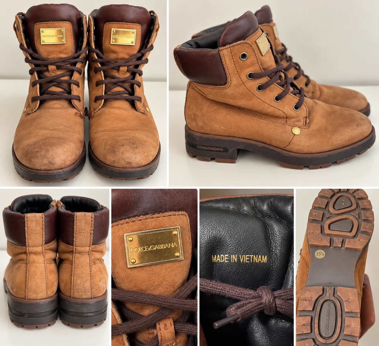 Dolce & Gabbana Suede Ankle Boots Size 35.5