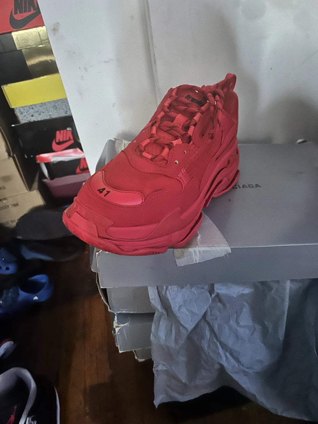 Balenciaga Triple S Sneakers Red - photo 2