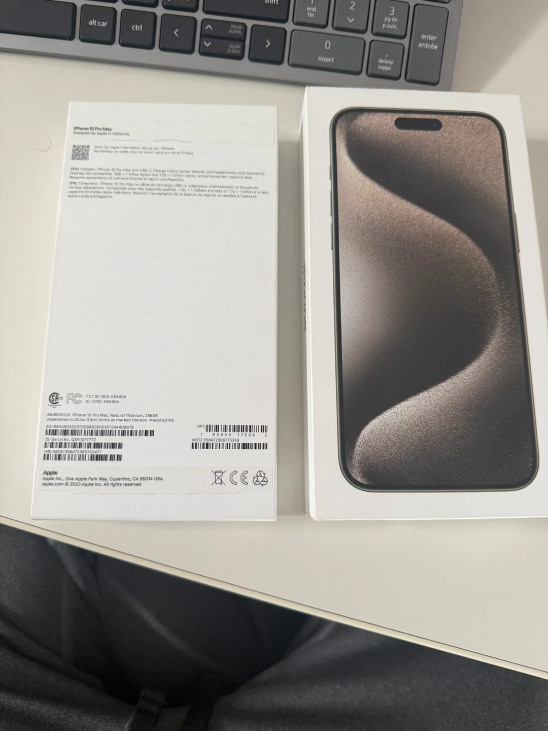 Apple iPhone 15 Pro Max 256GB Natural Titanium Box - photo 3