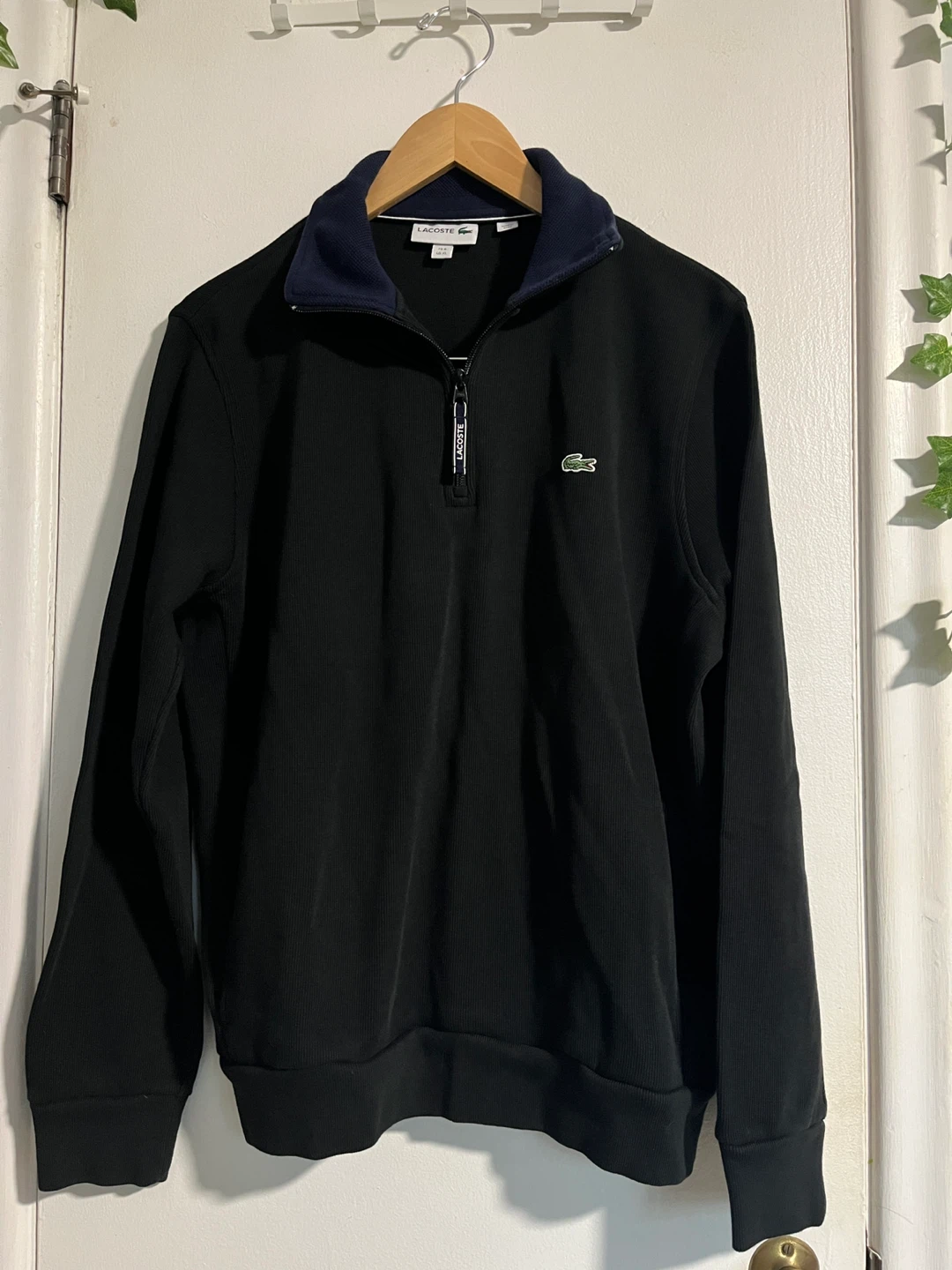 Men’s Lacoste Black Quarter-Zip - XL