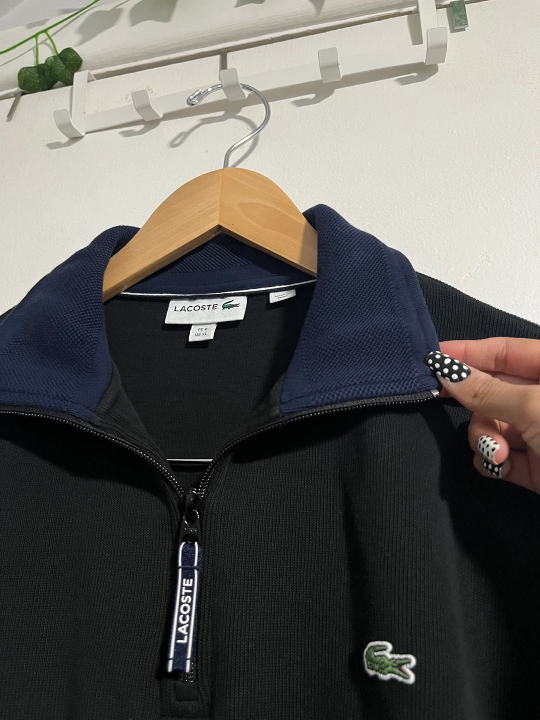 Men’s Lacoste Black Quarter-Zip - XL - photo 2