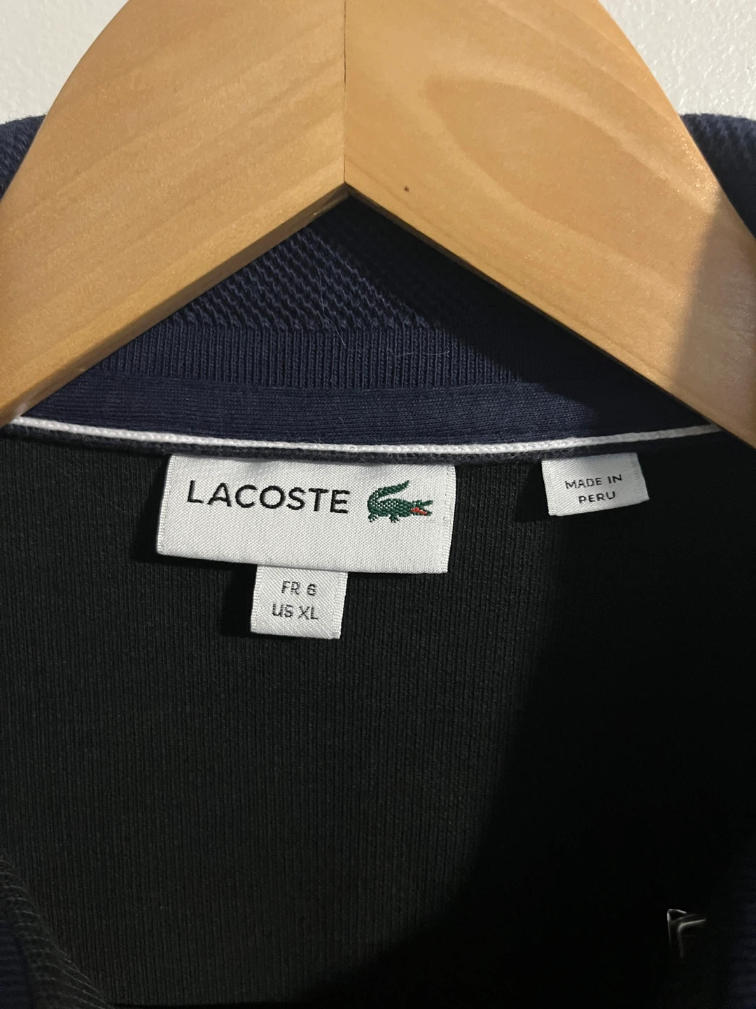 Men’s Lacoste Black Quarter-Zip - XL - photo 4