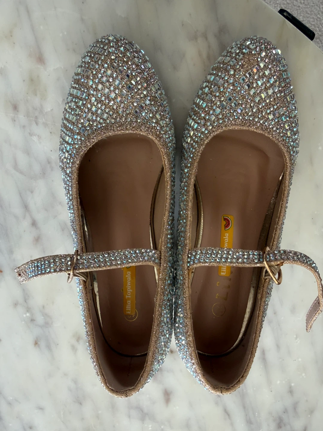 Link Girls Rhinestone Mary Jane Heels Size 13