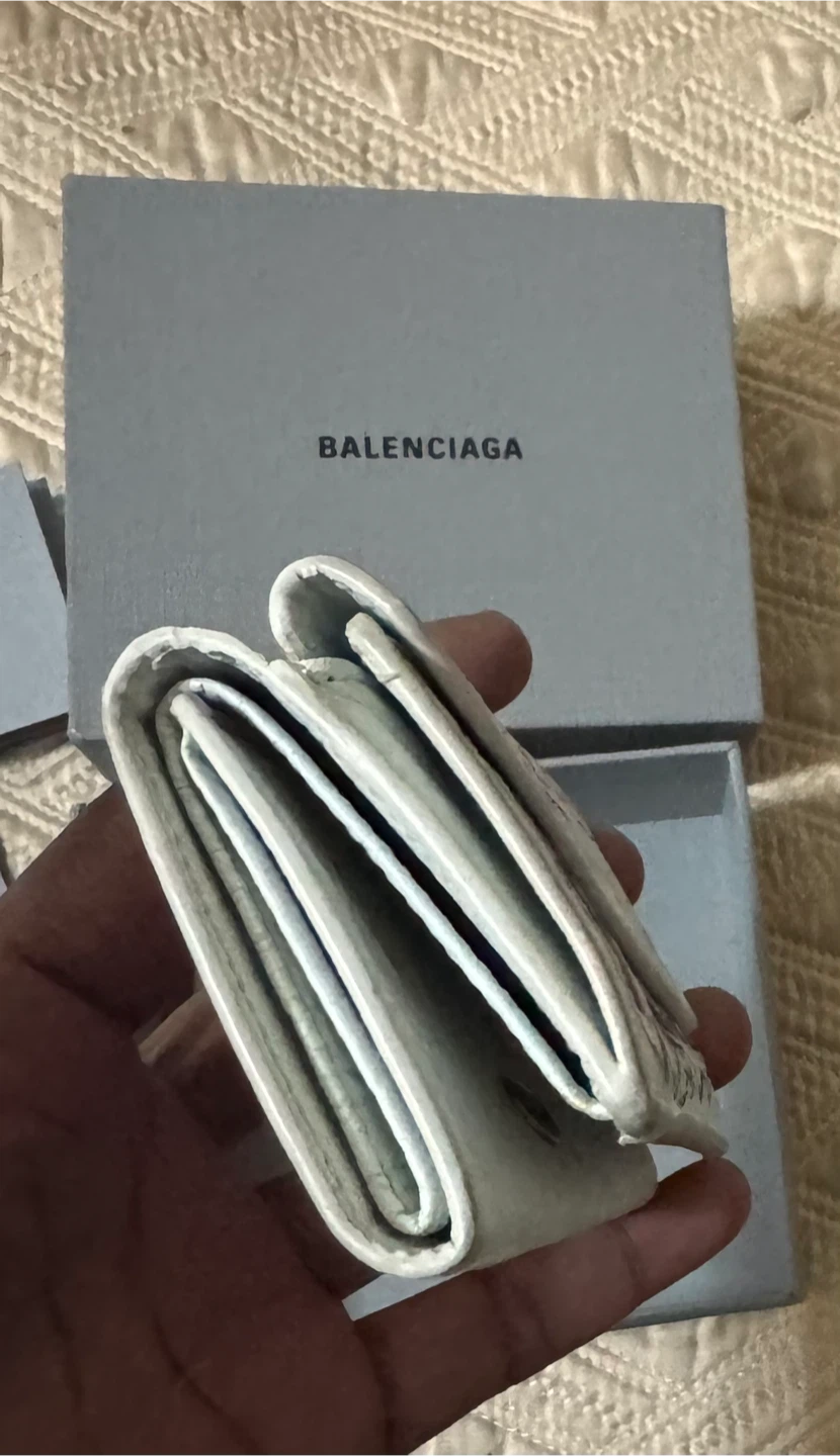 Balenciaga Trifold Graffiti Wallet - photo 5