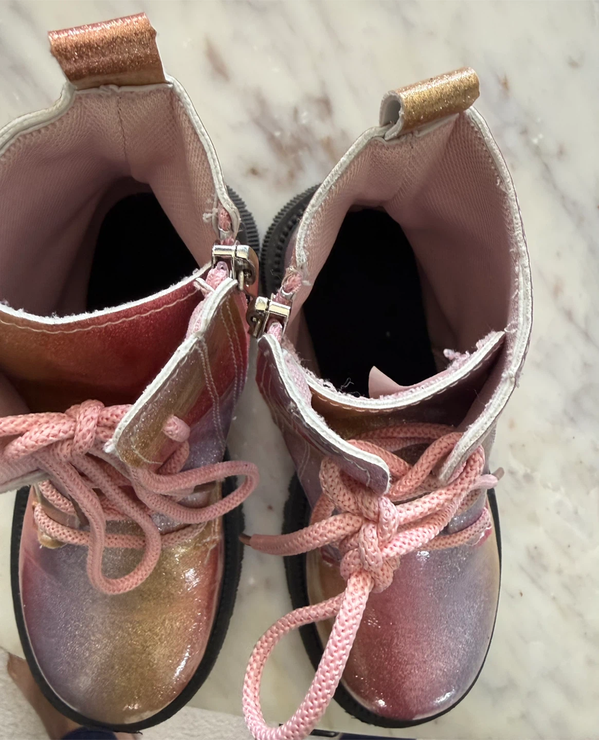 Girls glittery ombre ankle boots, size 32 - photo 5