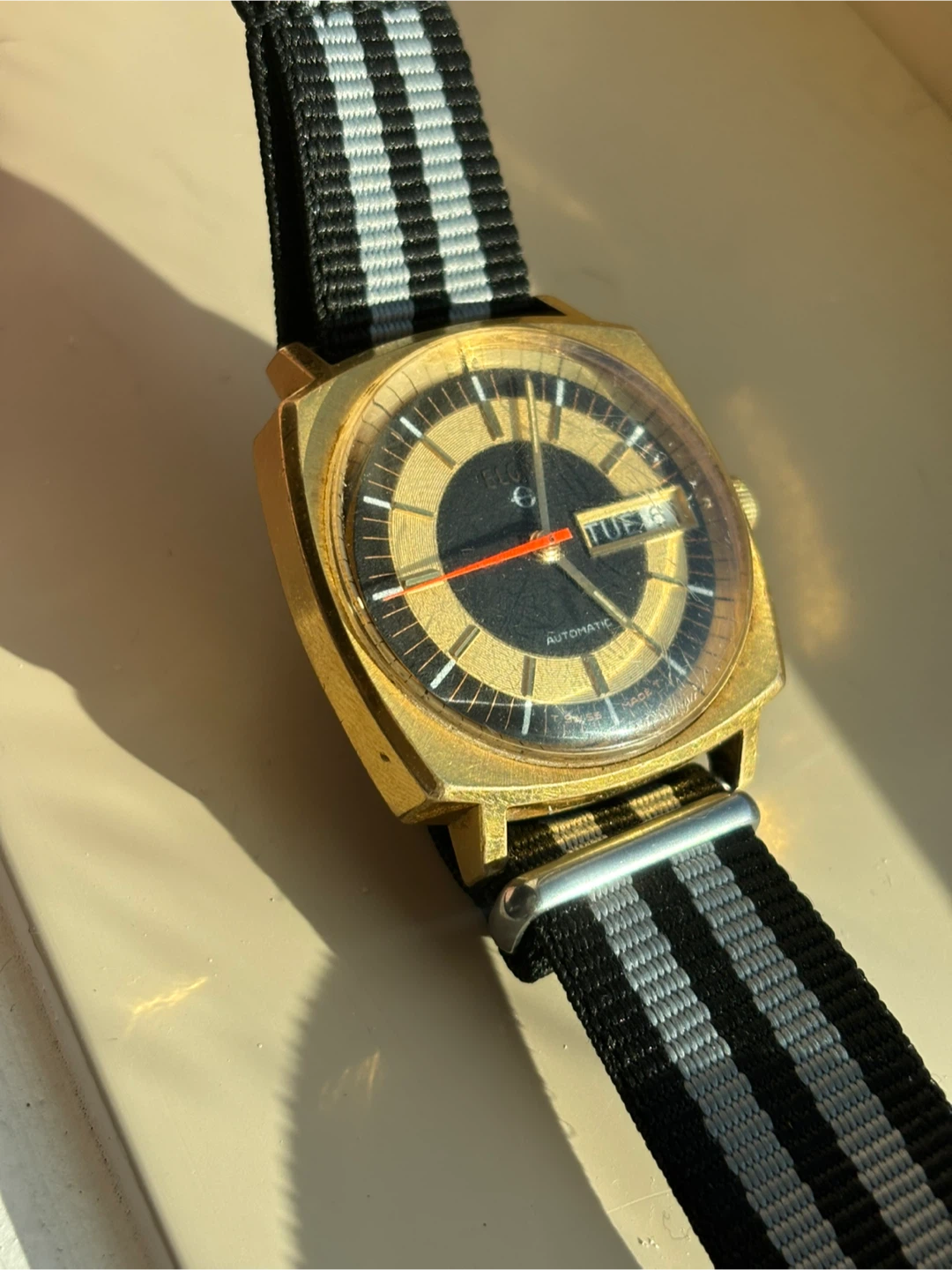 Vintage Elgin Automatic Watch Swiss made gold - photo 2