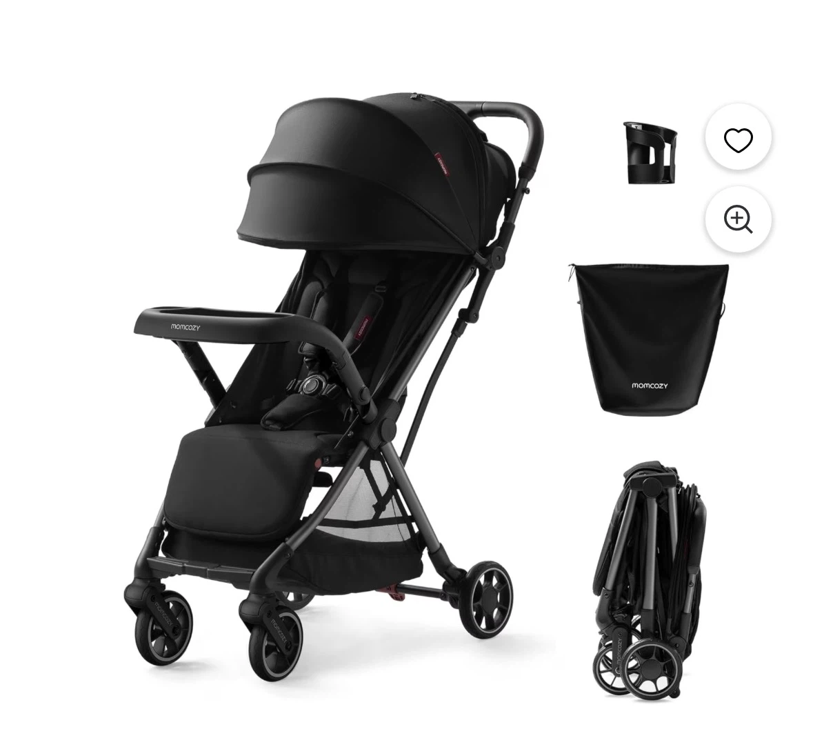Momcozy ClickGo Stroller - Black