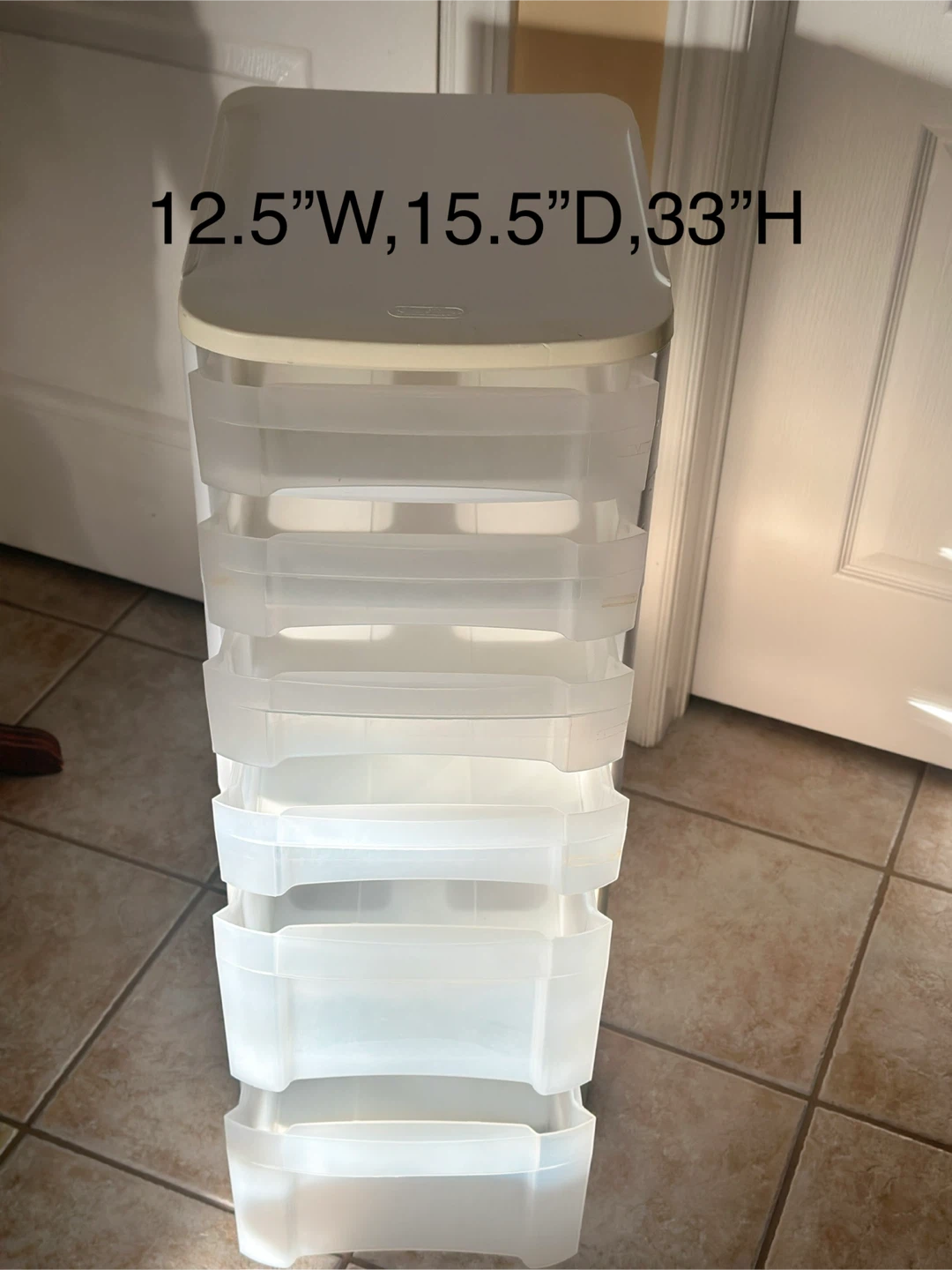 5 drawers plastic storage or 6 drawers - photo 4