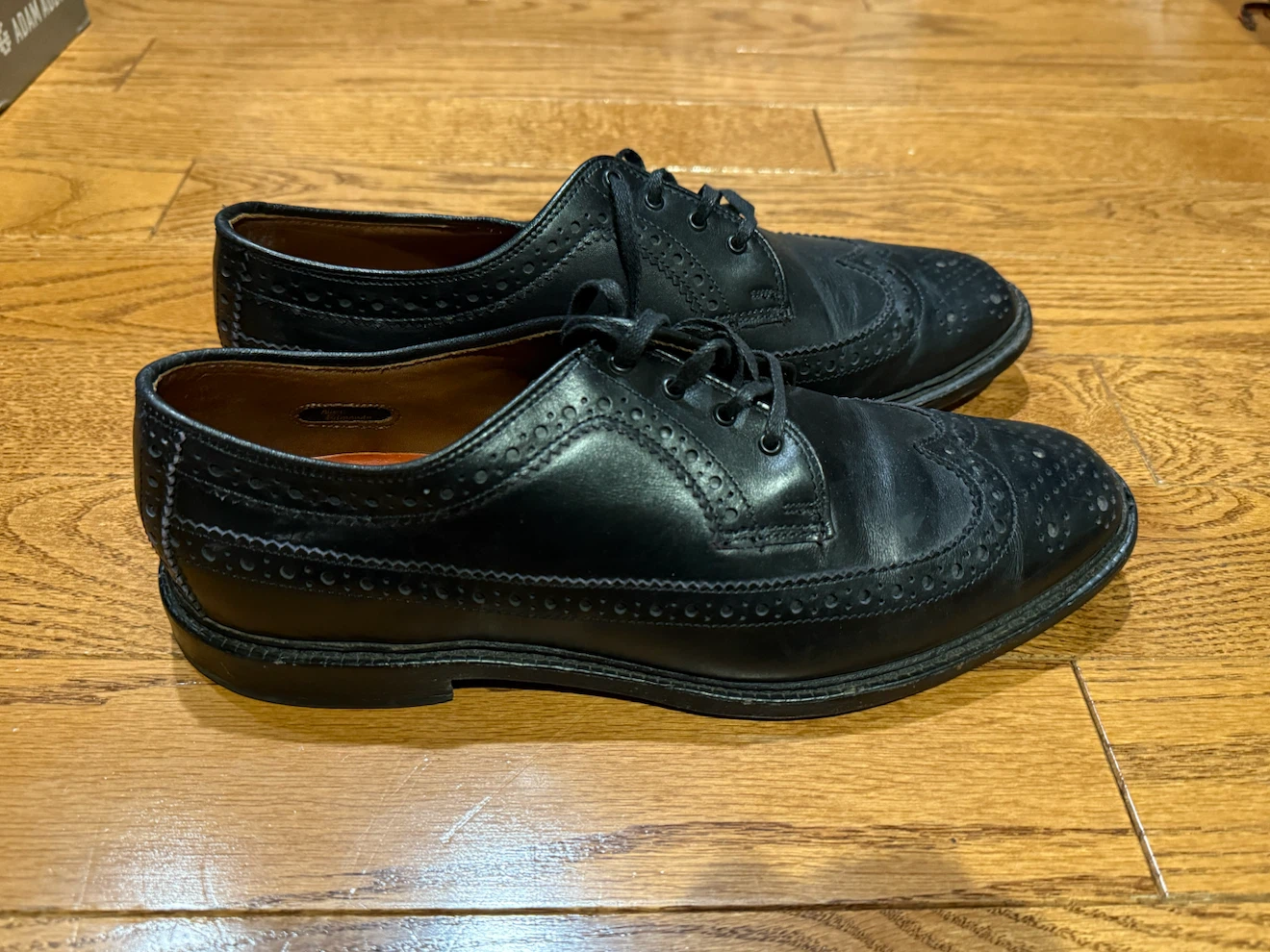 Allen Edmonds Regent Street Black Wingtip Shoes