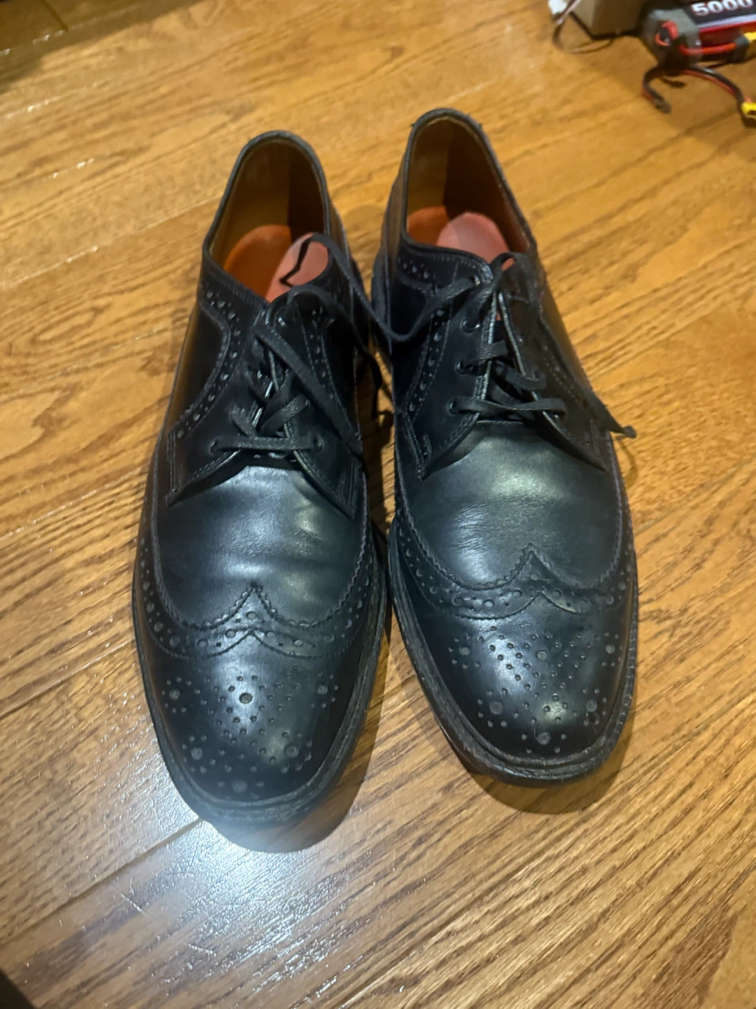 Allen Edmonds Regent Street Black Wingtip Shoes - photo 2