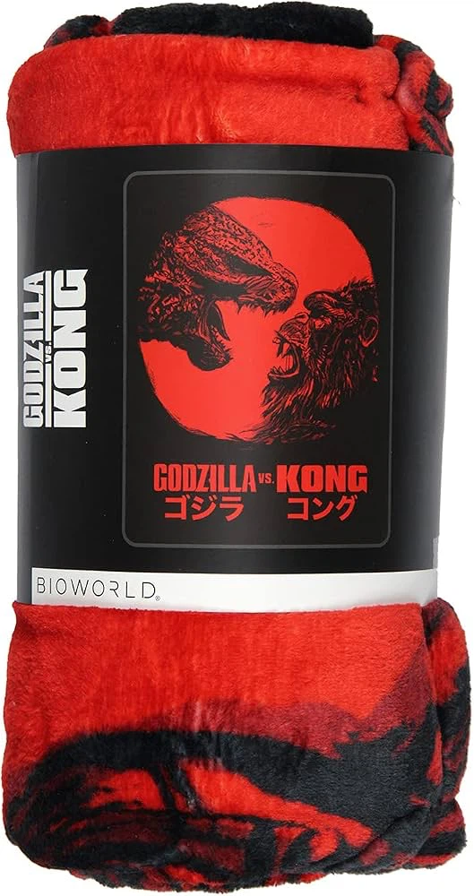 Godzilla vs. Kong Plush Throw Blanket