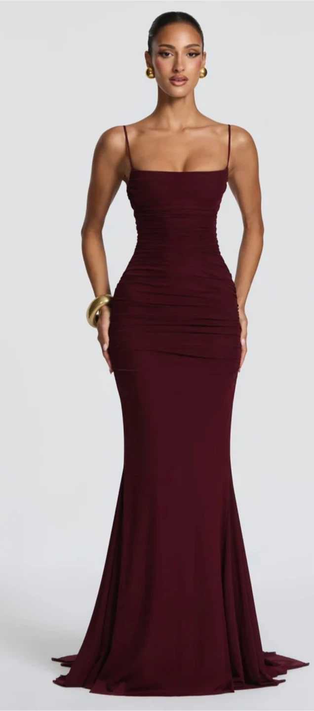 Babyboo Fashion Zaria Gown (Cherry Lacquer)