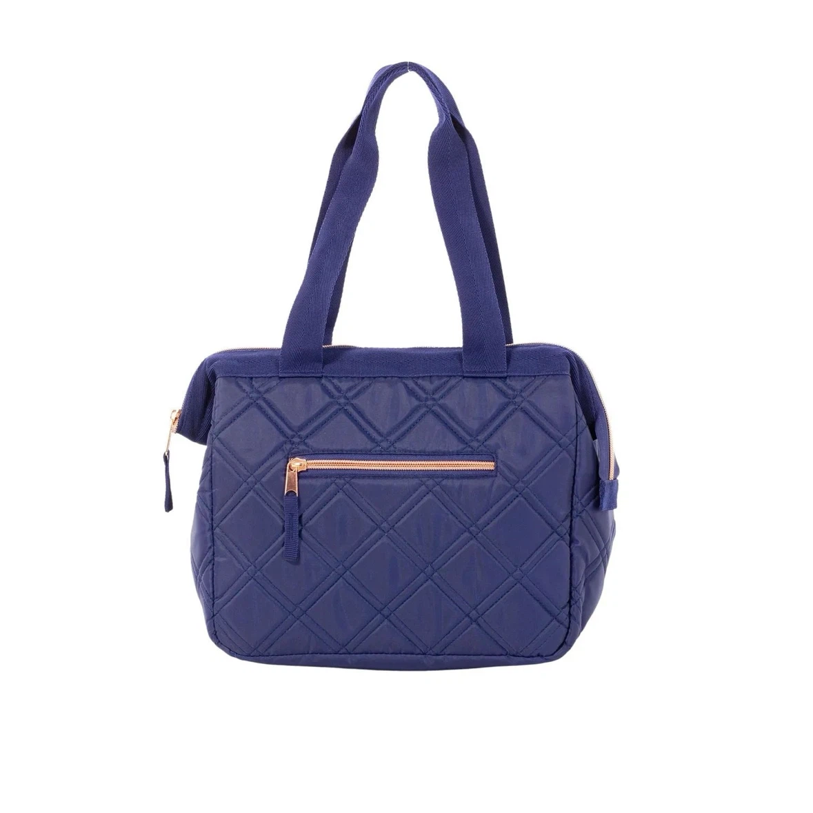 Blue Quilted Insulated Lunch Bag - photo 4