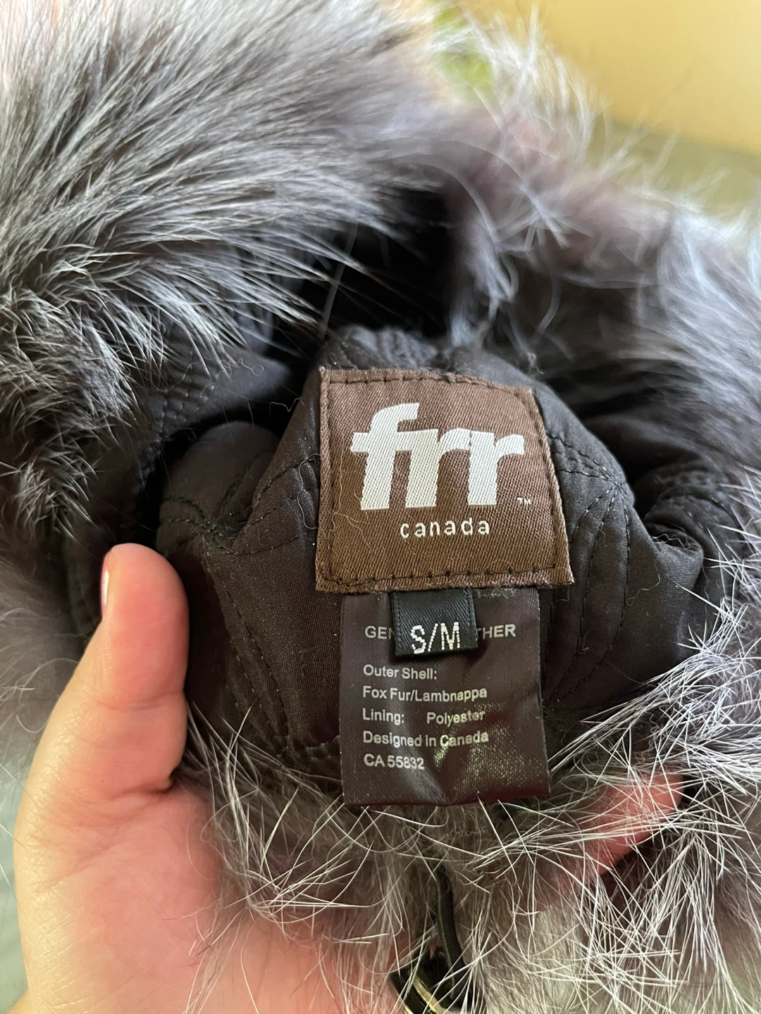 FRR Canada genuine leather real fox fur winter hat, Y2K - photo 4