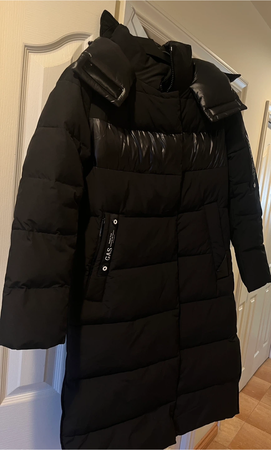 GAS Black Long Puffer Jacket - photo 3