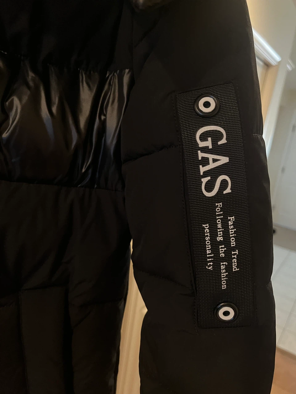 GAS Black Long Puffer Jacket - photo 5
