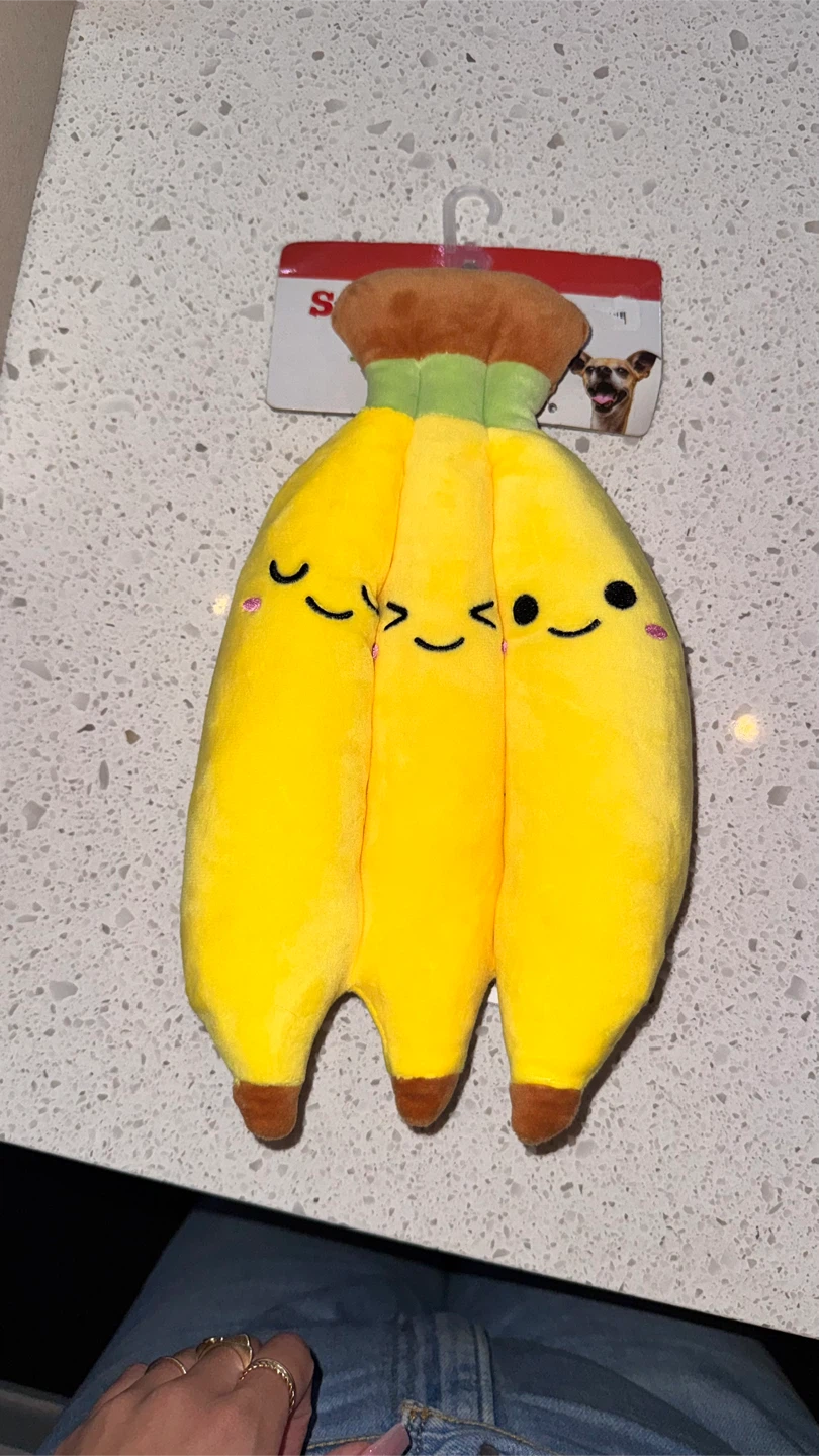 Banana Bunch Dog Toy