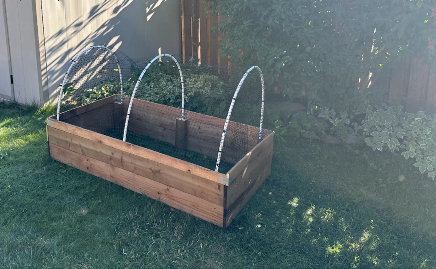 Durable Wooden Raised Garden Bed with Protective Cover - photo 3