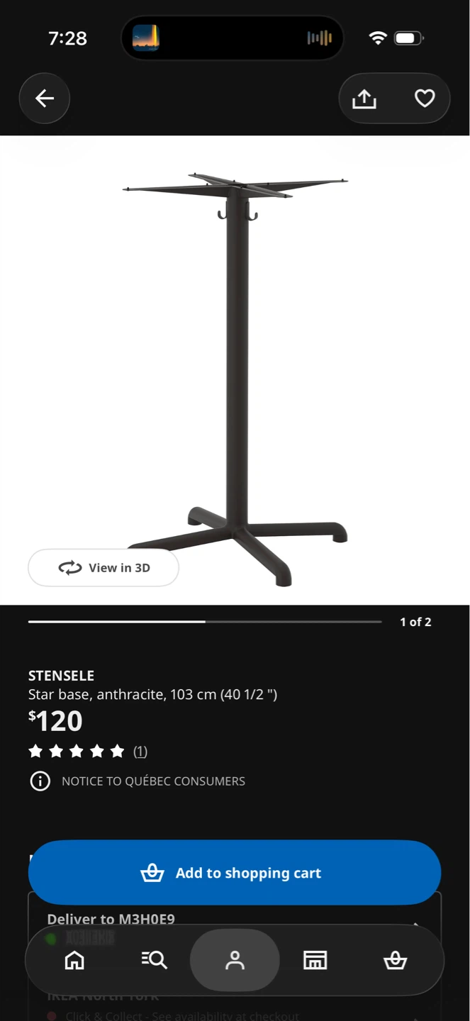 IKEA Stensele Bar Table