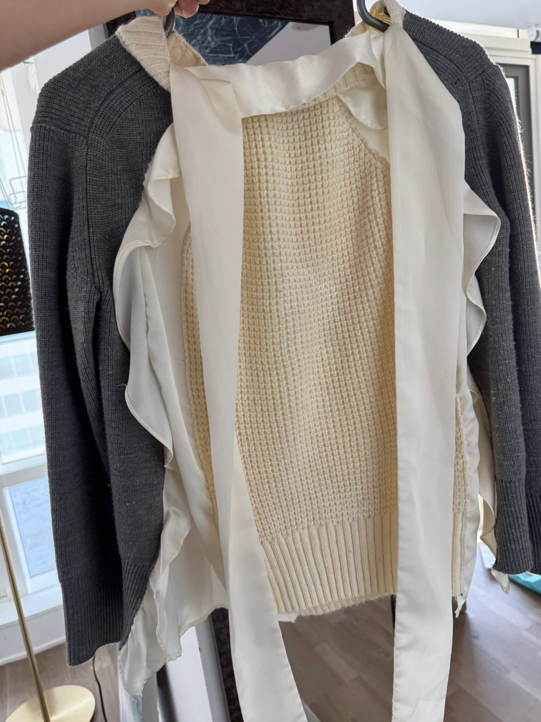 Sacai Layered Knit Sweater - photo 2